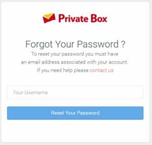 Resetting Your Password | Private BoxPrivate Box
